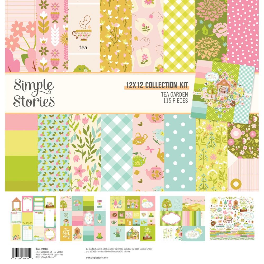 Simple Stories  12x12 Paper [Collection] - Tea Garden