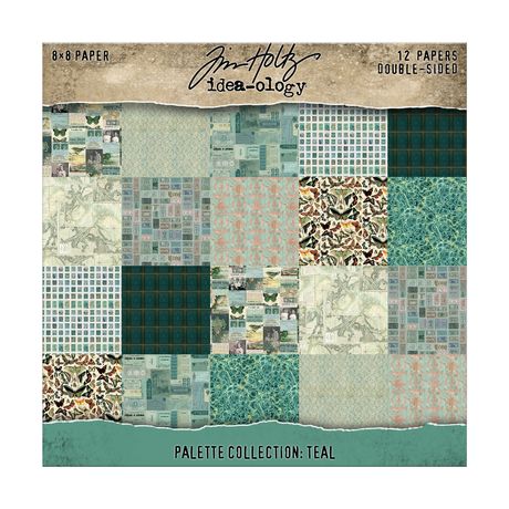Tim Holtz Idea - ology - Palette Collection - Teal (8x8)