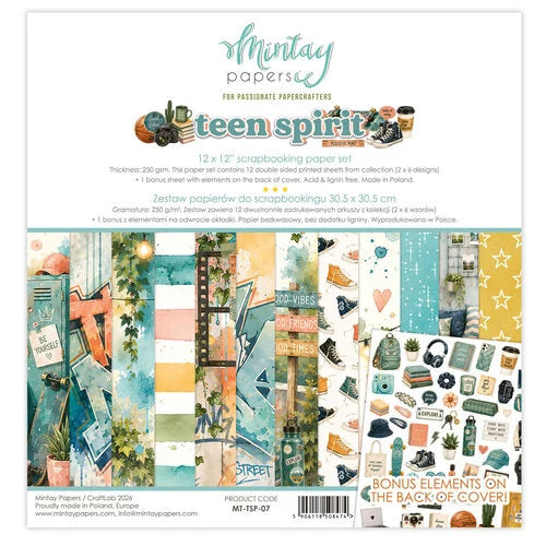 Mintay 12x12 Paper (Collection) - Teen Spirit