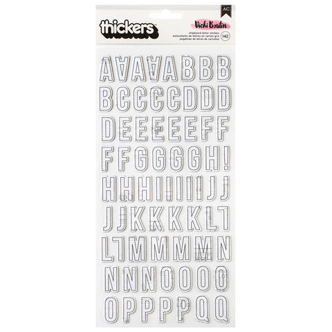 AC Vicki Boutin  Mixed Media Chipboard  Letter / Chipboard Thickers Stickers