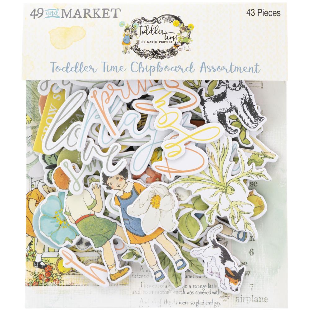 49 and Market  Chipboard Set [Collections] - Toddler Time