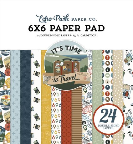 Echo Park 6x6 Paper  [Collection] - It's Time To Travel