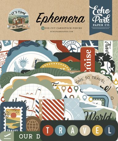 Echo Park Ephemera   [Collection] - It's Time To Travel
