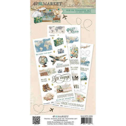 49 and Market  Rub On Transfers[Collections] - Travel Diaries
