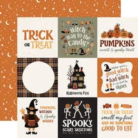 Carta Bella 12x12 Paper  [Collection] - Handmade Halloween - 4x4 Journaling Cards