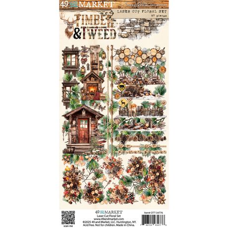 49 and Market  Floral Laser Cut  [Collections] - Timber & Tweed