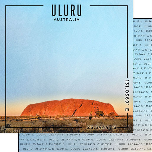 Stamping Station 12x12 Paper -Australia Uluru