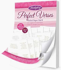 Hunkydory Perfect Verses Foil Paper Pad -