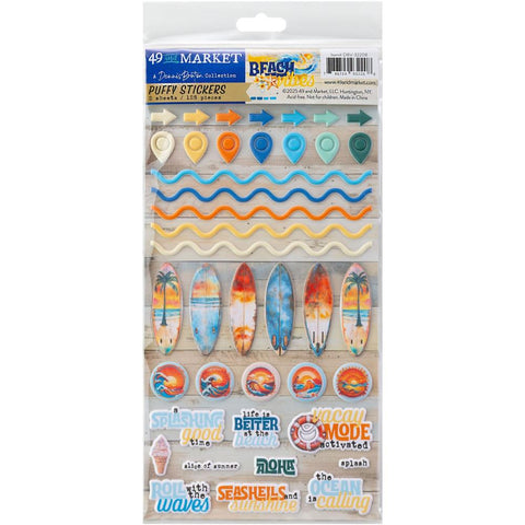 49 and Market  Puffy Stickers [Collections] - Beach Vibes