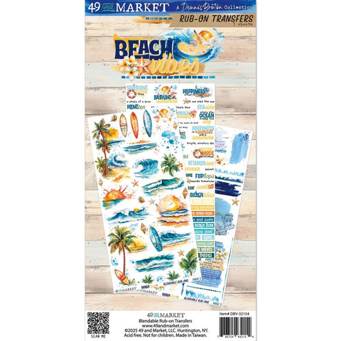 49 and Market  Rub On Transfers[Collections] - Beach Vibes