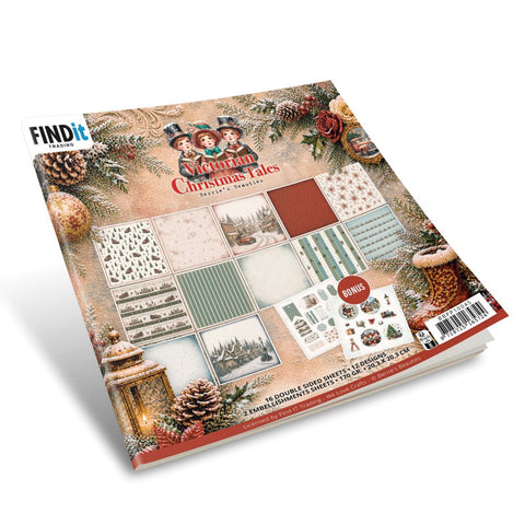 Find It   8x8 Paper Pad - Victorian Christmas Tales