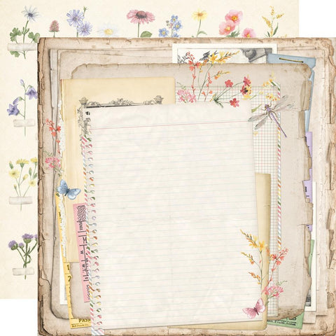 Simple Stories 12x12 [Collection ] - Simple Vintage Meadow Flowers - Walk In Nature