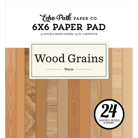 Echo Park 6x6 Paper  [Collection] - Wood Grains Warm