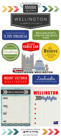 Scrapbook Customs Sticker - Wellington Adventure City Sticker