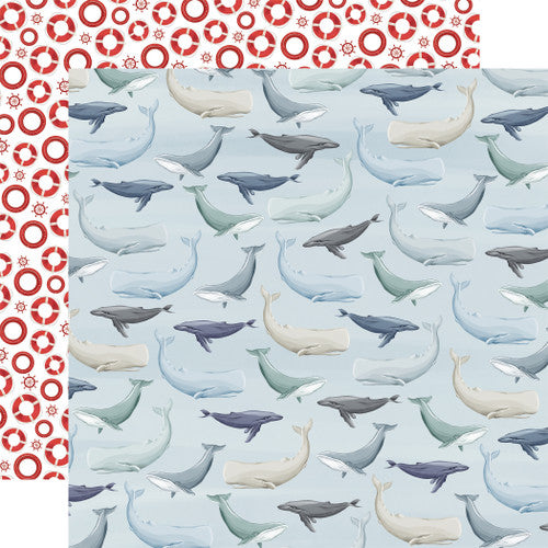 Carta Bella 12x12 Paper  [Collection] - By The Sea - Whales