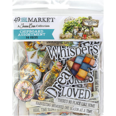 49 and Market  Chipboard Assortment[Collections] - Whispering Way