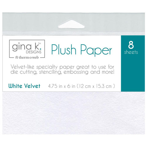 Gina K Designs Plush Paper - White Velvet