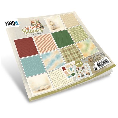 Find It [Yvonne Creations]  8x8 Paper Pad - Winter Bunnies