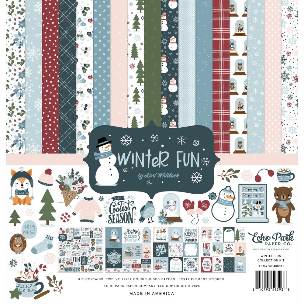 Echo Park 12x12 Paper  [Collection] -  Winter Fun