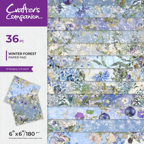 Crafters Companion 6x6 Paper Pad - Winter Forest