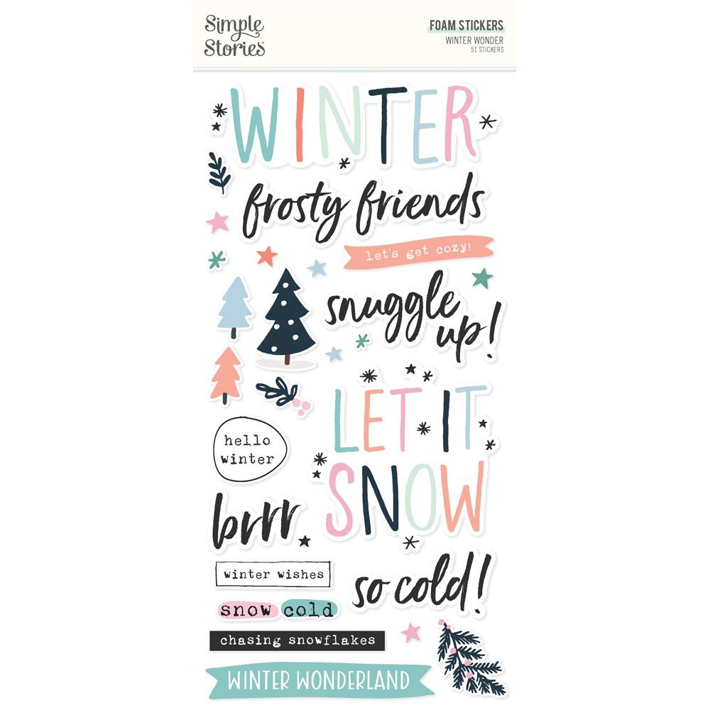 Simple Stories Foam Stickers [Collections] - Simple Vintage Winter Wonder