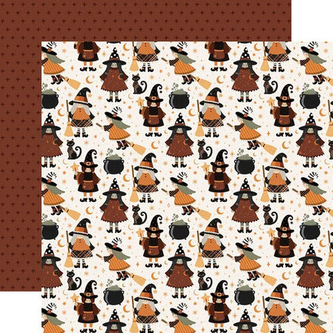 Carta Bella 12x12 Paper  [Collection] - Handmade Halloween - Witches Night Out