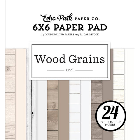 Echo Park 6x6 Paper  [Collection] - Wood Grains Cool