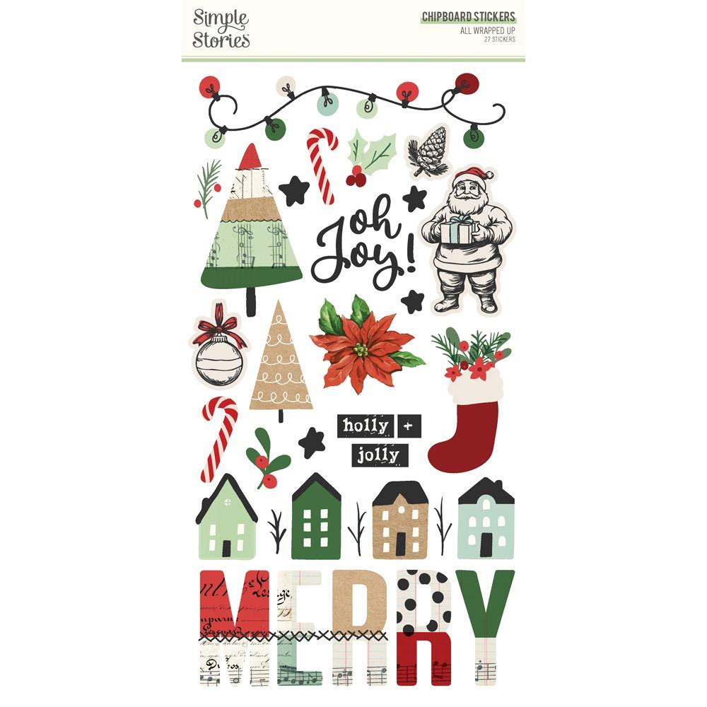 Simple Stories Chipboard Stickers [Collection] - All Wrapped Up