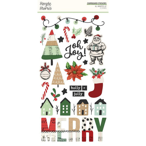 Simple Stories Chipboard Stickers [Collection] - All Wrapped Up
