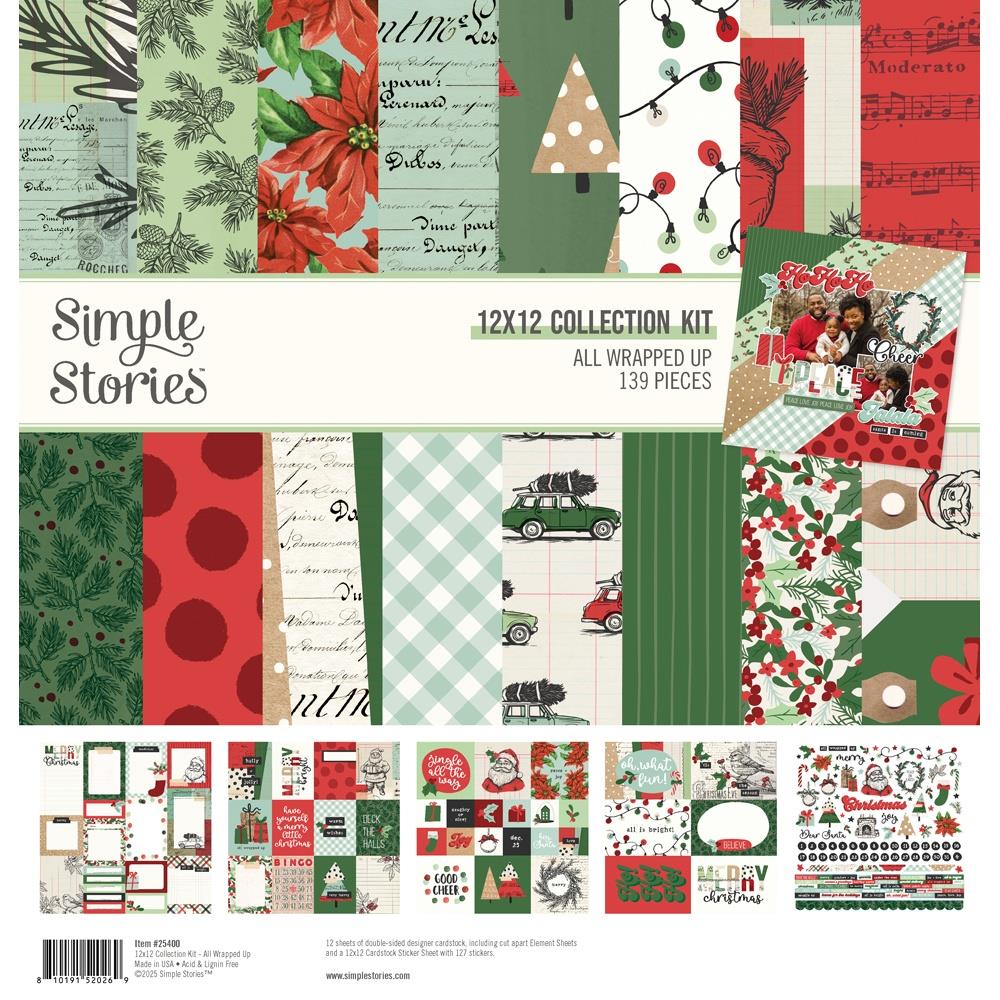 Simple Stories  12x12 Paper [Collection] - All Wrapped Up