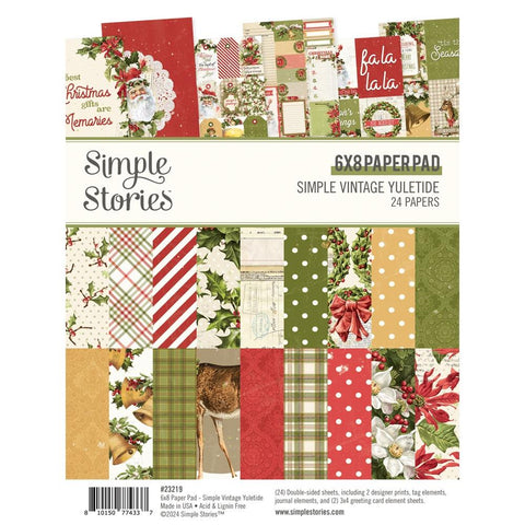 Simple Stories 6x8 Paper Pad  [Collection] - Simple Vintage Yuletide