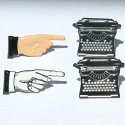 EyeLet OutLet -Hand/Typewriter Brads