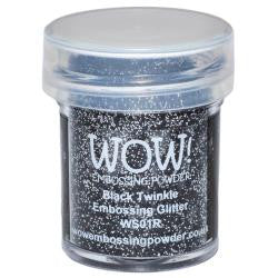 WOW Embossing Powders - Black Twinkle Embossing Glitter