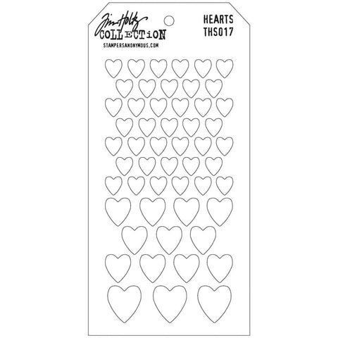 Tim Holtz Layering Stencil - Hearts