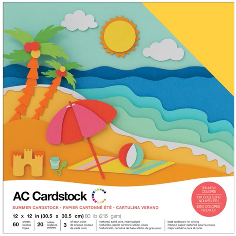 American Crafts 12x12 Cardstock  - Summer