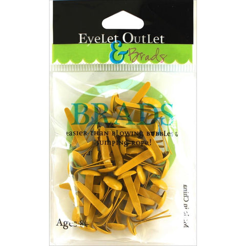 EyeLet OutLet -  8mm Yellow Brads