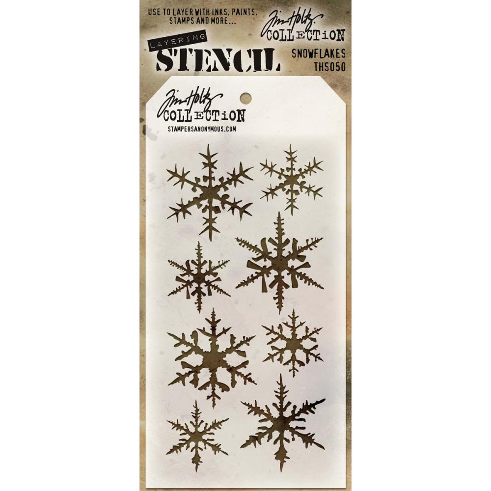 Tim Holtz Layering Stencil - Snowflakes