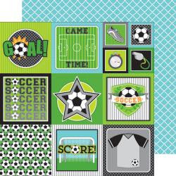 Doodlebug Design 12x12 paper - [Collection] Goal!! - Goal!!