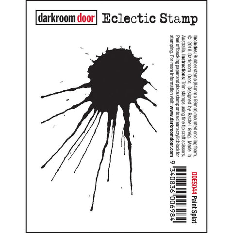 Darkroom Door Eclectic Cling Stamp - Paint Splat