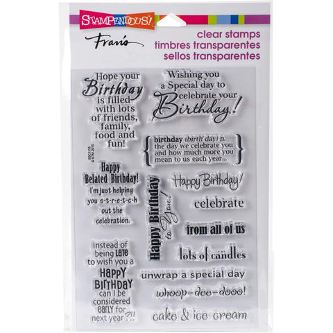 Stampendous Perfectly Stamp - Birthday Wish