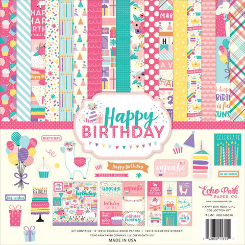 Echo Park 12x12 Paper - [Collection] - Happy Birthday Girl