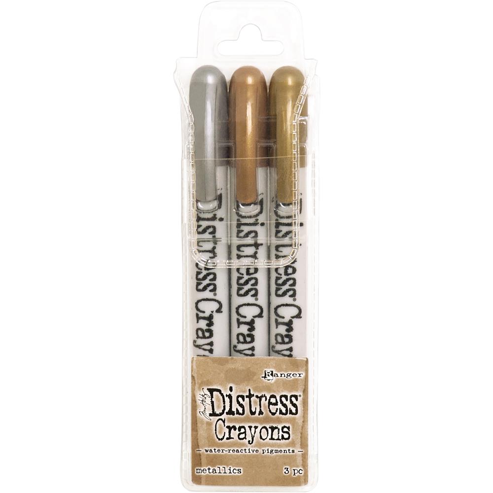 Tim Holtz Distress Crayons Set - Metallics