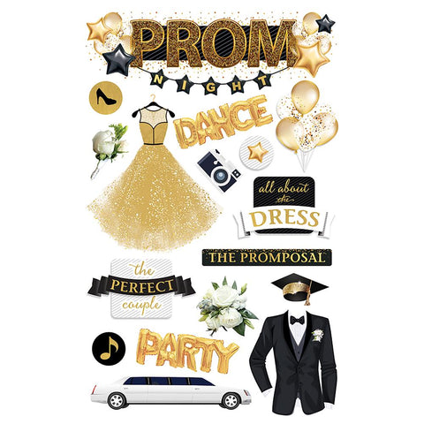 Paper House 3D Stickers - Prom