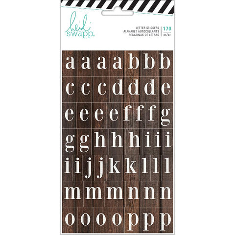 Heidi Swapp - Woodgrain Letter Stickers