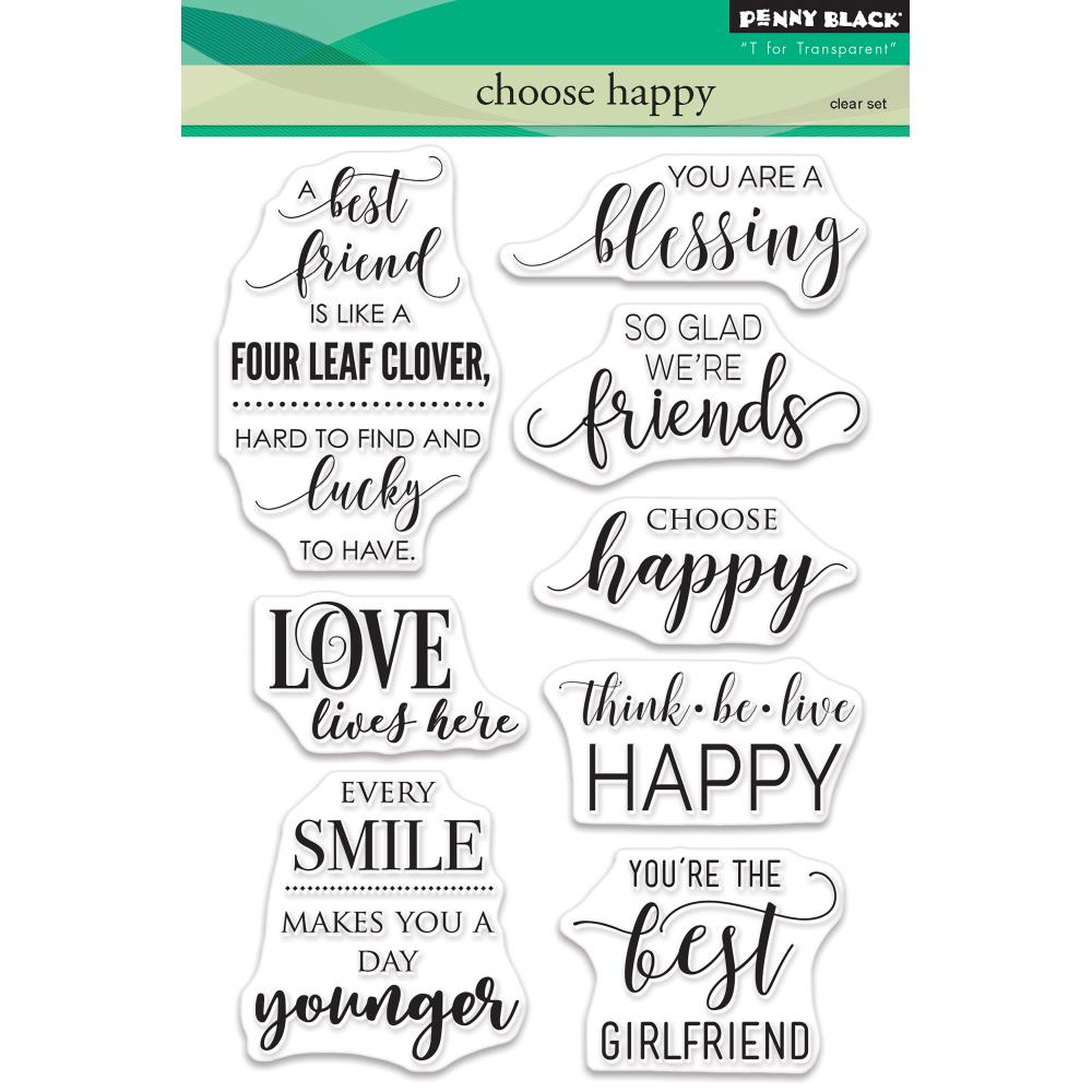 Penny Black Clear Stamps - Choose Happy