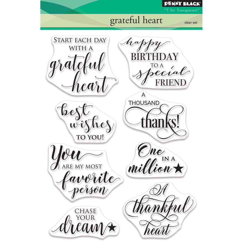 Penny Black Clear Stamps - Grateful Heart