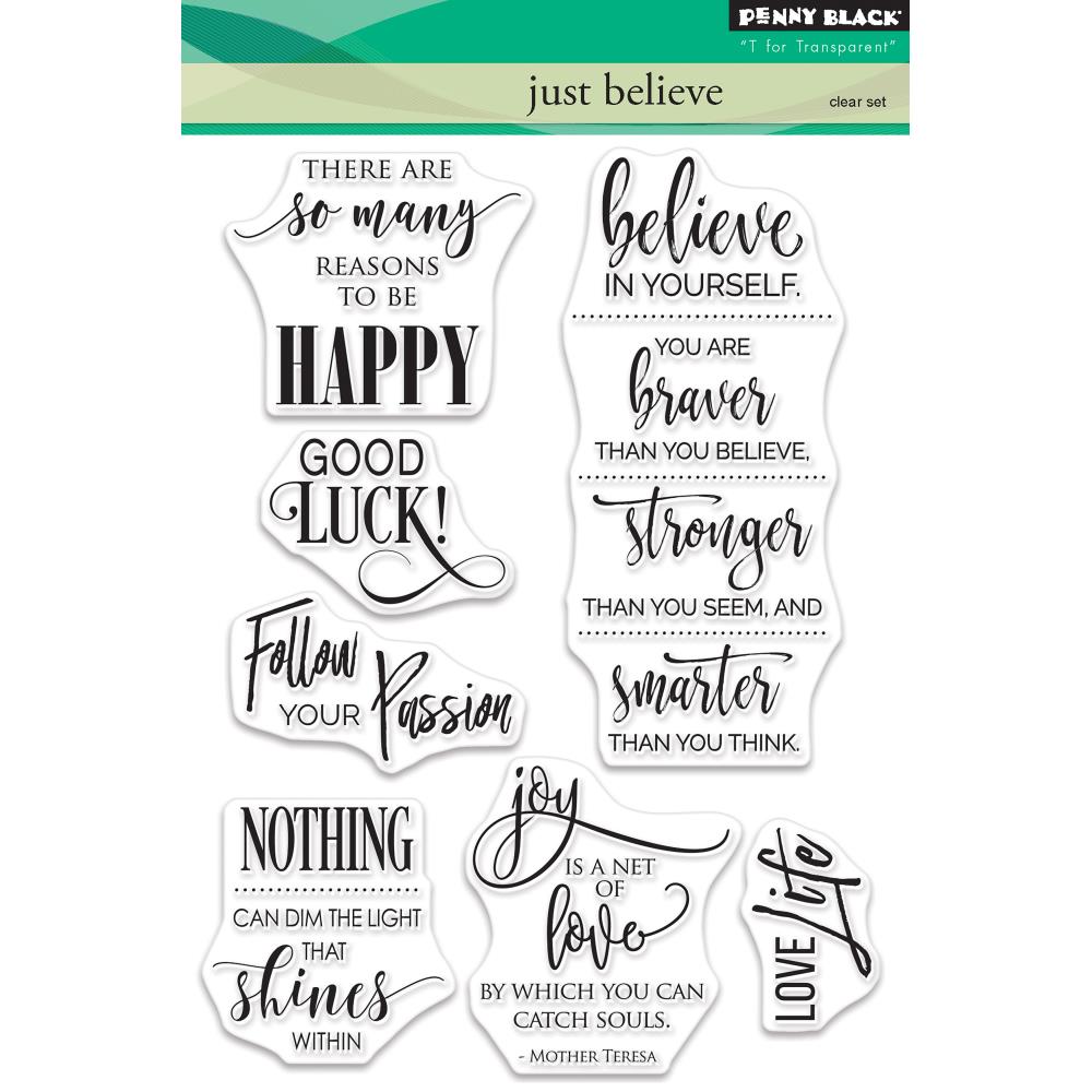 Penny Black Clear Stamps - Just Believe