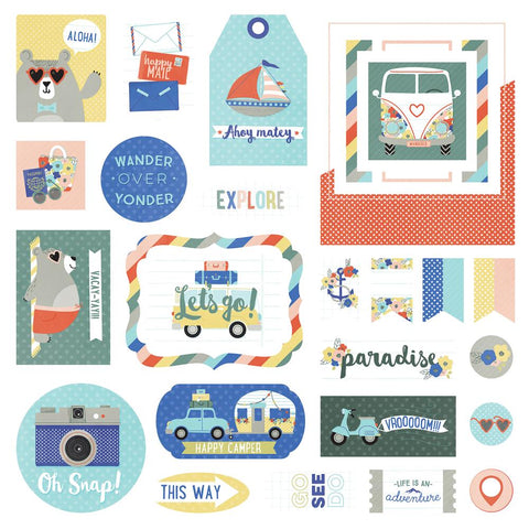 Photoplay [Mari Koegelenberg] Cardstock Die Cuts - Let's Go!