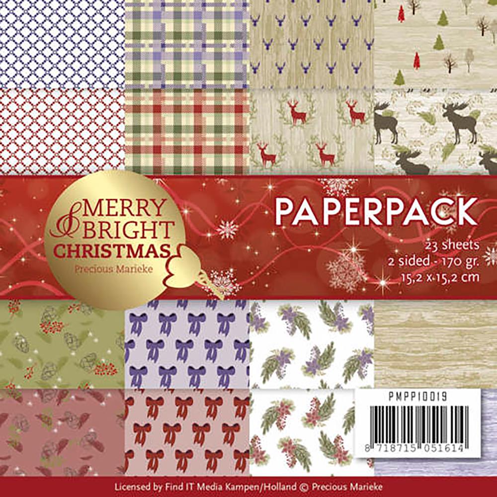 Find It Precious Marieke[]  6x6 Paper Pad - Merry & Bright Christmas