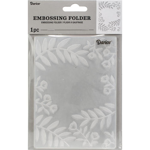 Darice Embossing Folder - Leaves & Flowers
